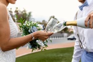 champagne offrir invites jour mariage